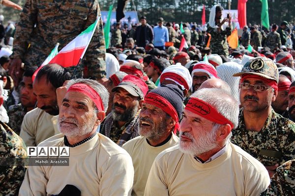 تجمع بزرگ ۲۰ هزار نفری اقتدار عاشورایی بسیجیان