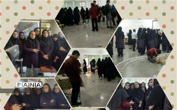 بازدید دانش آموزان دبیرستان دخترانه استعدادهای درخشان فرزانگان دوره دوم از نمایشگاه بیومکانیک دانشگاه یزد