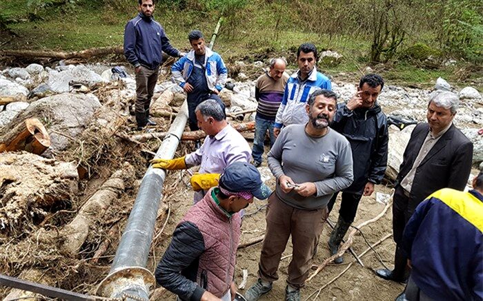 آب آشامیدنی تمامی روستاهای سیل‌زده مازندارن وصل شد