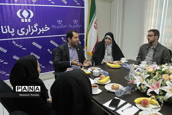حضور شهاب الدین صابونچی، رئیس سازمان جوانان هلال احمر در خبرگزاری پانا