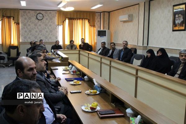 آیین معارفه رضایی سرپرست حراست اداره کل آموزش و پرورش استان قم