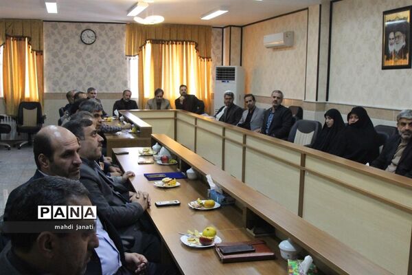 آیین معارفه رضایی سرپرست حراست اداره کل آموزش و پرورش استان قم