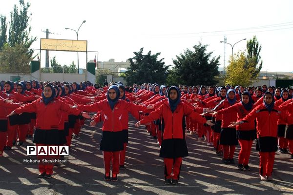 مراسم هفته بیمه سلامت و تربیت بدنی در مدارس آذربایجان شرقی