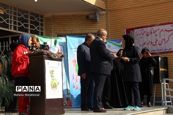 مراسم هفته بیمه سلامت و تربیت بدنی در مدارس آذربایجان شرقی