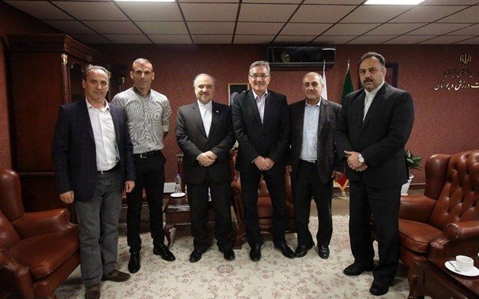 دیدار برانکو و سید جلال حسینی با وزیر ورزش و جوانان