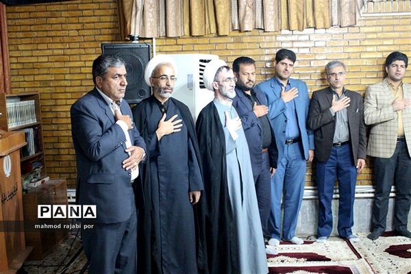 مراسم زیارت عاشورا هیئت محبین علی اکبر پیشتازان سازمان دانش‌آموزی استان کرمان
