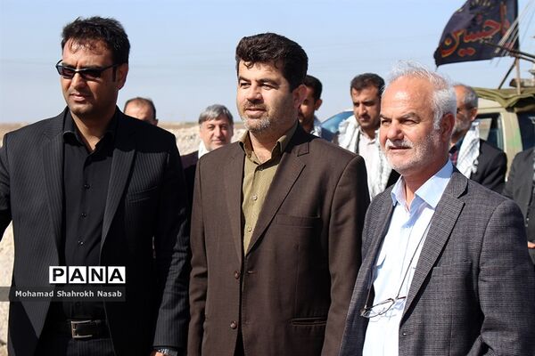 بازدید مدیرکل آموزش و پرورش خوزستان از موکب عشاق الحسین(ع) سازمان دانش آموزی در مرز شلمچه