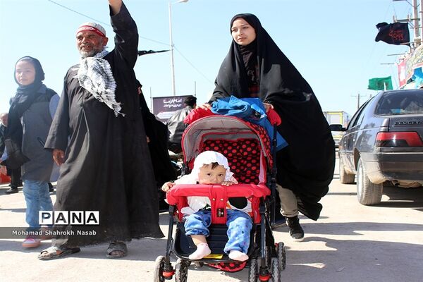 خدمات رسانی به زائرین اربعین در مرز شلمچه