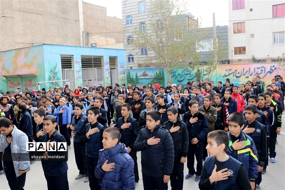 مراسم عزاداری اربعین حسینی در آموزشگاه هیات امنایی فرنو شهرستان قدس
