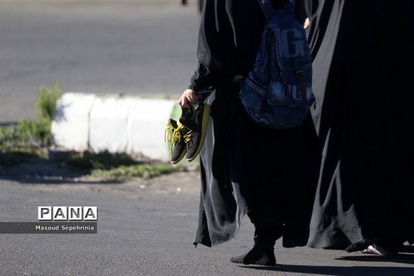 پیاده‌روی جاماندگان کربلا از مصلی تا وادی رحمت تبریز