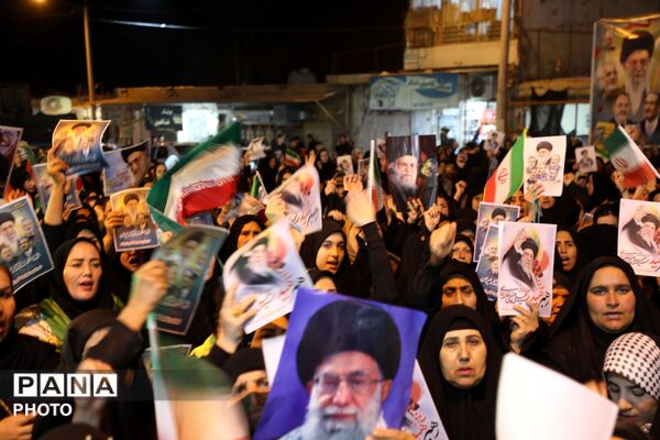  ادای احترام به ارتحال رهبر معظم انقلاب در شهرستان لنده 