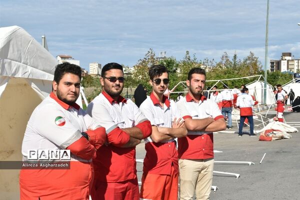 مانور اسکان اضطراری هلال احمر بابلسر