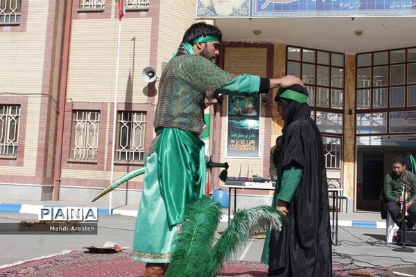مراسم عزاداری و تعزیه خوانی در هنرستان البرز خراسان جنوبی
