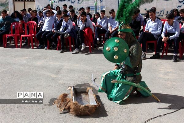مراسم عزاداری و تعزیه خوانی در هنرستان البرز خراسان جنوبی