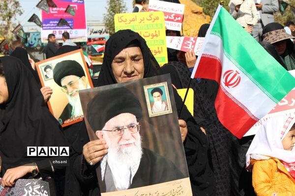مراسم راهپیمایی روز 13 آبان در یاسوج