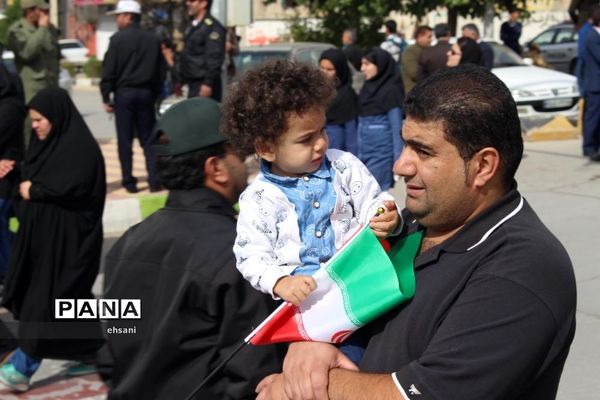 مراسم راهپیمایی روز 13 آبان در یاسوج