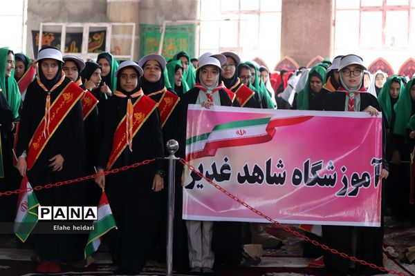 حضور پرشکوه دانش‌آموزان شهرقدس درراهپیمایی 13آبان