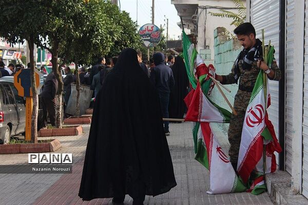 راهپیمایی 13 آبان در فریدونکنار