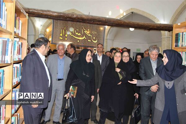 آیین کلنگ زنی سالن چند منظوره نگین در کتابخانه فرخی یزد