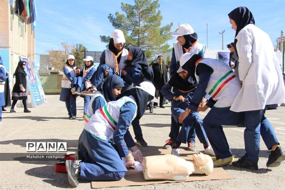 مانور پدافند غیر عامل در شهرستان بیرجند