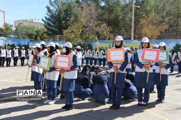 مانور پدافند غیر عامل در شهرستان بیرجند