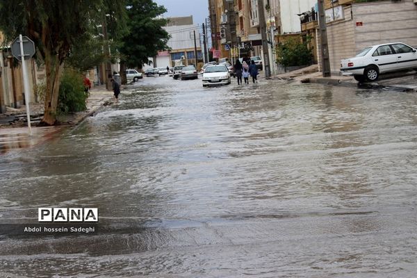 آبگرفتگی خیابان‌های بوشهر