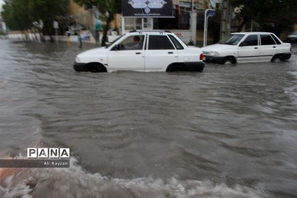 آبگرفتگی خیابان‌های بوشهر