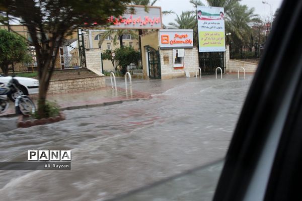 آبگرفتگی خیابان‌های بوشهر