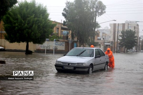 آبگرفتگی خیابان‌های بوشهر