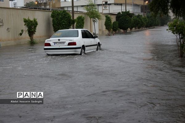 آبگرفتگی خیابان‌های بوشهر