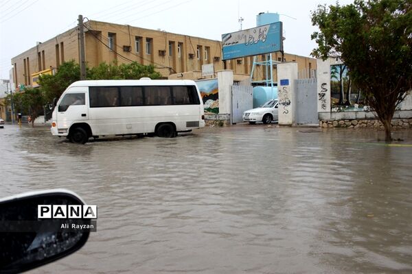 آبگرفتگی خیابان‌های بوشهر