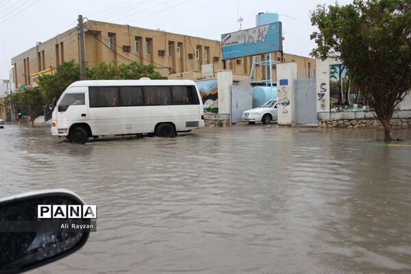 آبگرفتگی خیابان‌های بوشهر