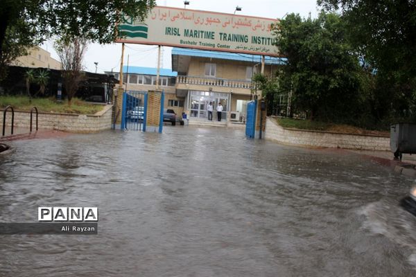 آبگرفتگی خیابان‌های بوشهر