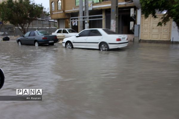 آبگرفتگی خیابان‌های بوشهر