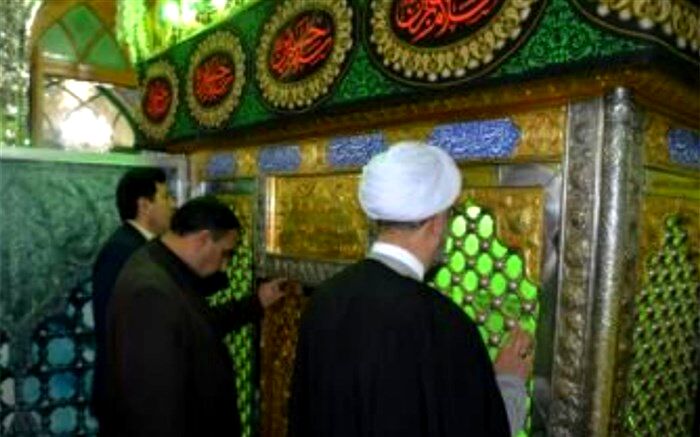 غبارروبی امامزاده عماد الدین رباط کریم به مناسبت روز وقف