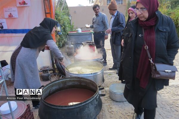 برگزاری جشنواره انار در باغ صدری شهرستان تفت در یزد