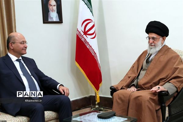دیدار رئیس جمهوری عراق با مقام معظم رهبری