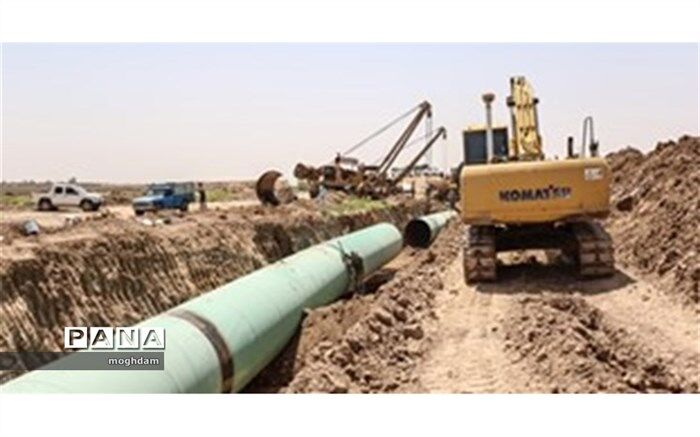 پیشرفت فیزیکی پروژه آبرسانی به شادگان