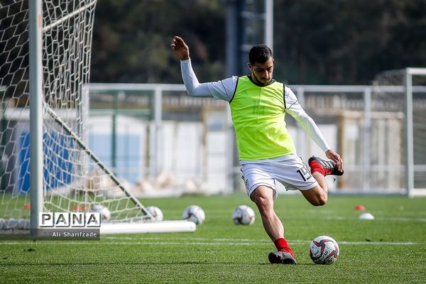 تمرین تیم ملی فوتبال ایران