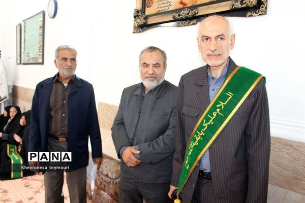 دیدار خادمین مسجد مقدس جمکران از خانواده شهید حرم استان بوشهر