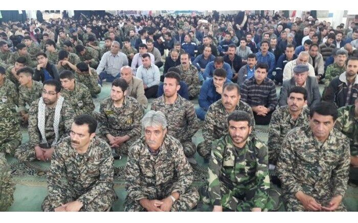 گردهمایی بزرگ بسیجیان در مسجدسلیمان