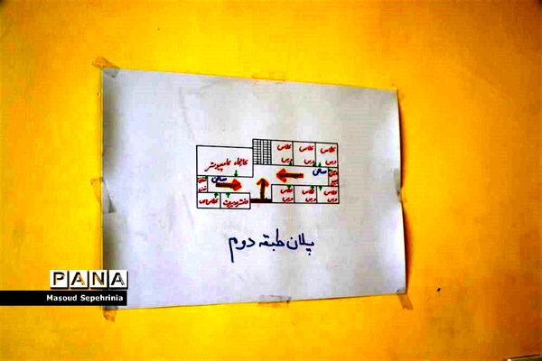 بیستمین مانور سراسری زلزله در هنرستان باقرالعلوم در تبریز
