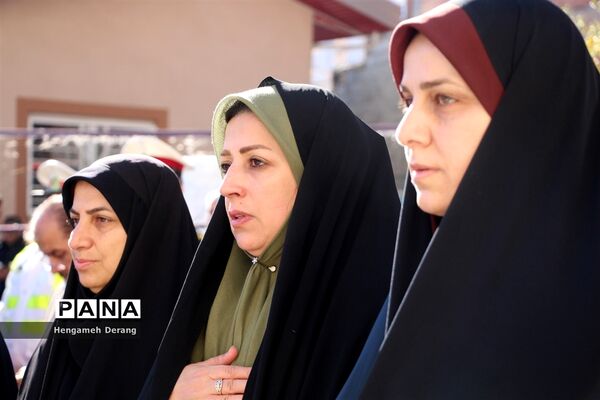 مانور زلزله و ایمنی در دبیرستان مهندس پروین شهرستان ساری