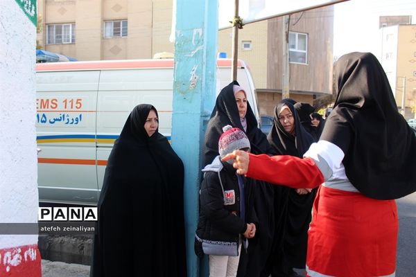 بیستمین مانور زلزله و ایمنی در مدارس تبریز