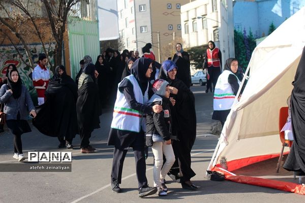 بیستمین مانور زلزله و ایمنی در مدارس تبریز