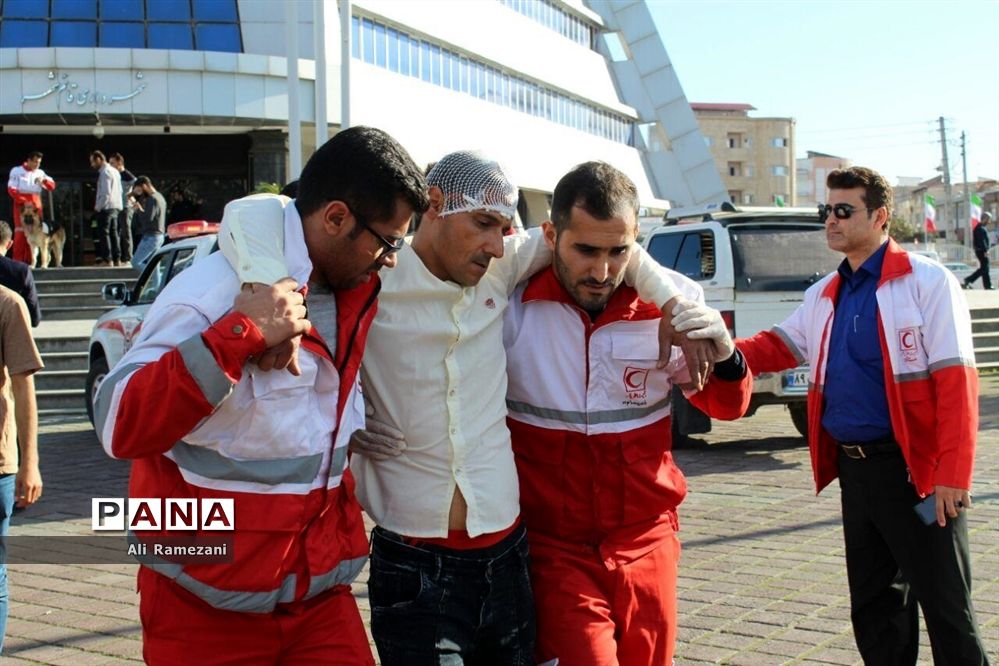 مانور زلزله شهرداری شهرستان قائمشهر