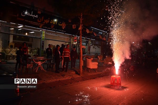 جشن میلاد پیامبر خوبی‌ها حضرت محمد(‌ص‌) در خیابان توحید بیرجند