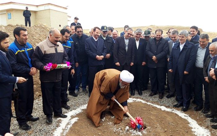 کلنگ زنی مخزن زلال ساز دوم تصفیه خانه آب مراغه