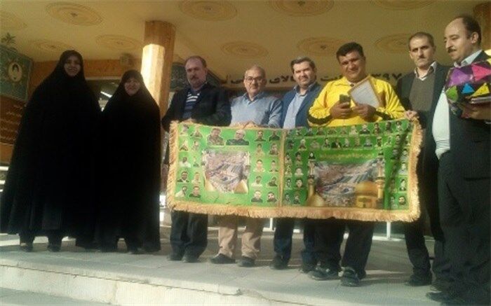عبور پرچم شهدا از نظرآباد