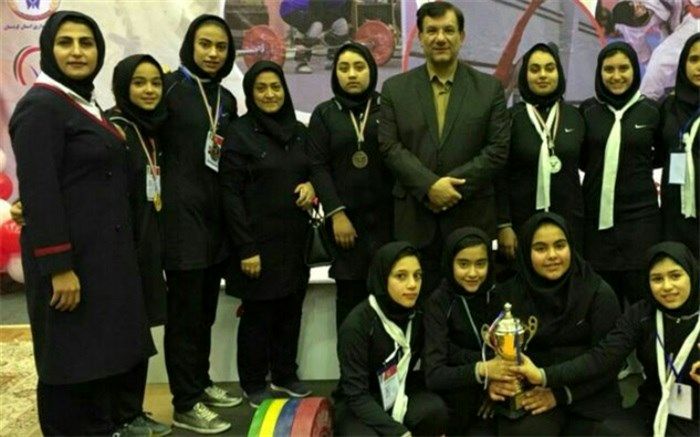 درخشش  وزنه برداران دانش آموز  دختر میانه ای دراولین المپیاد استعداد یابی کشور